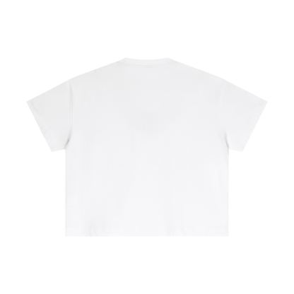 Essential Boxy Tee in White, back