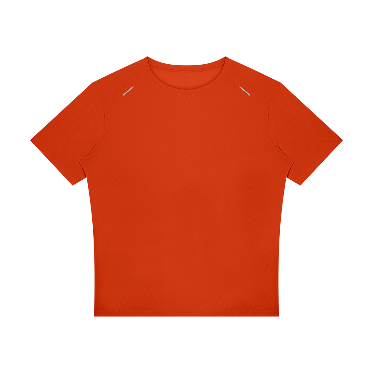 Reflective Raglan Running Tee in Orange, front