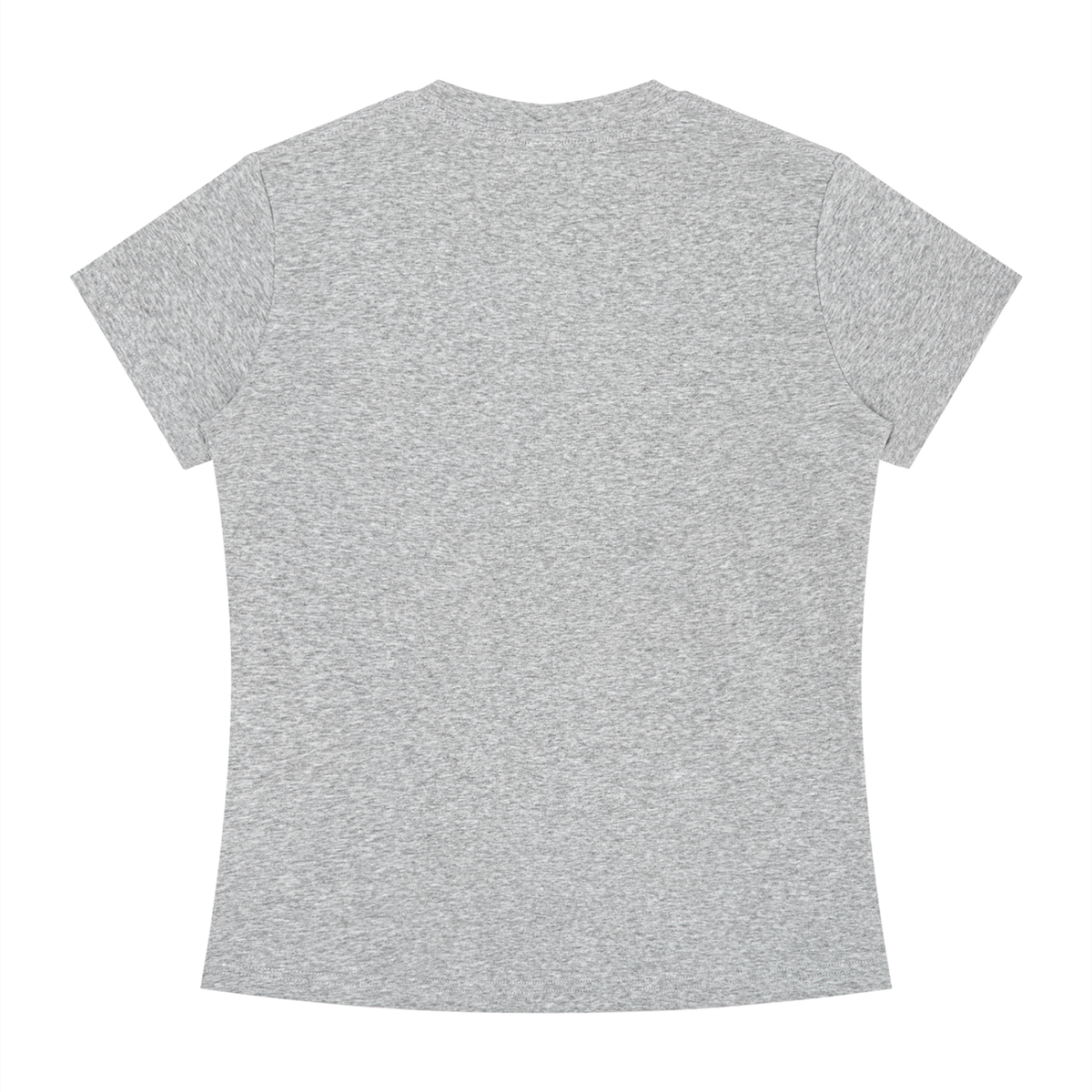 Women's Slim Fit Tee in Marl Grey, back