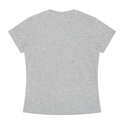 Women's Slim Fit Tee in Marl Grey, back