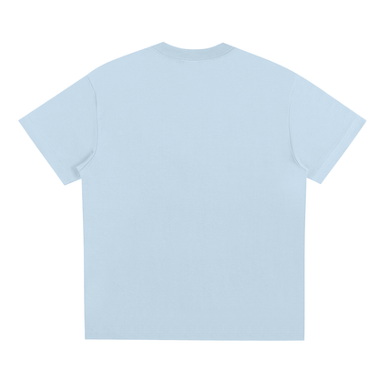 Quick-Dry Cooling Tee in Sky Blue, back