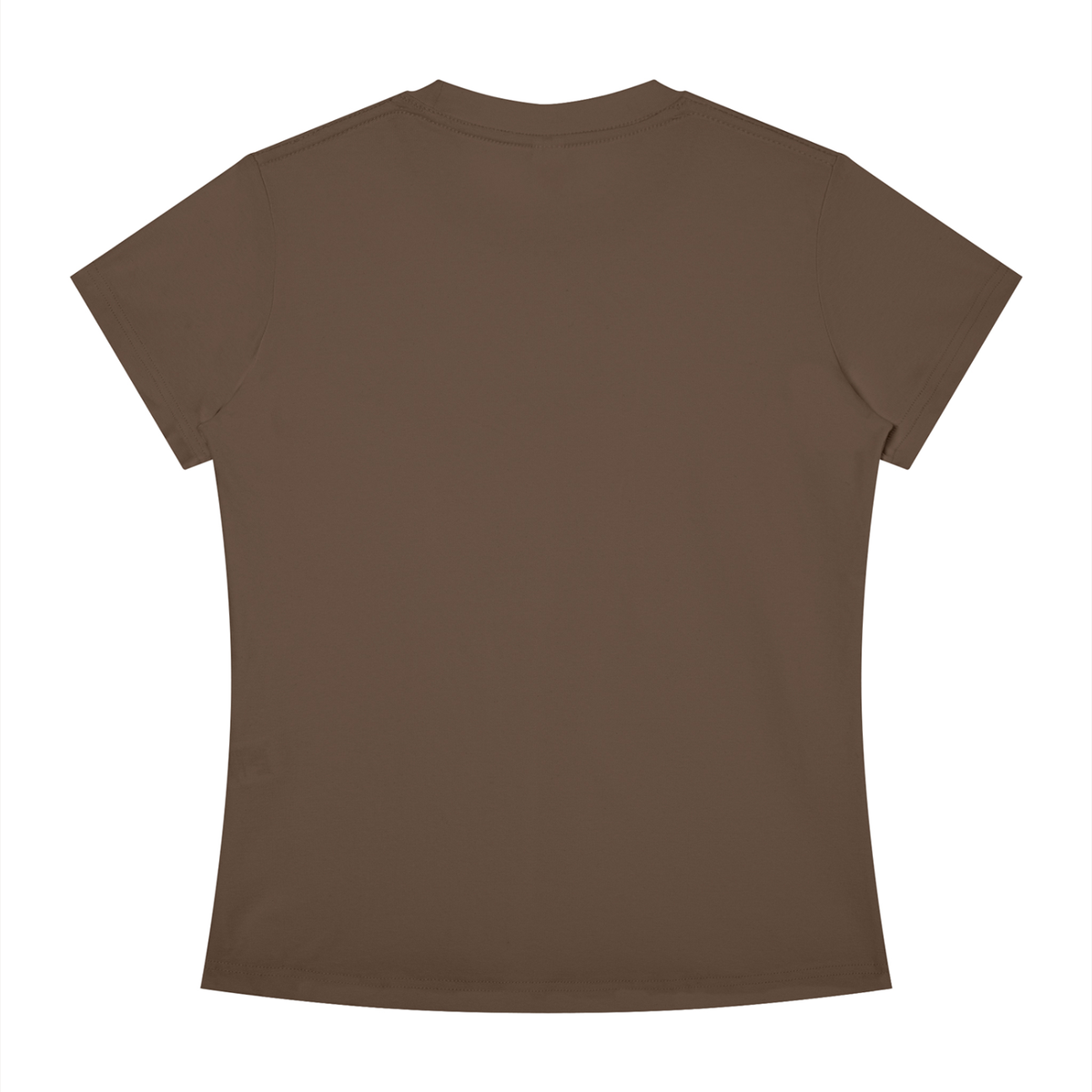Women's Slim Fit Tee in Coffee, back