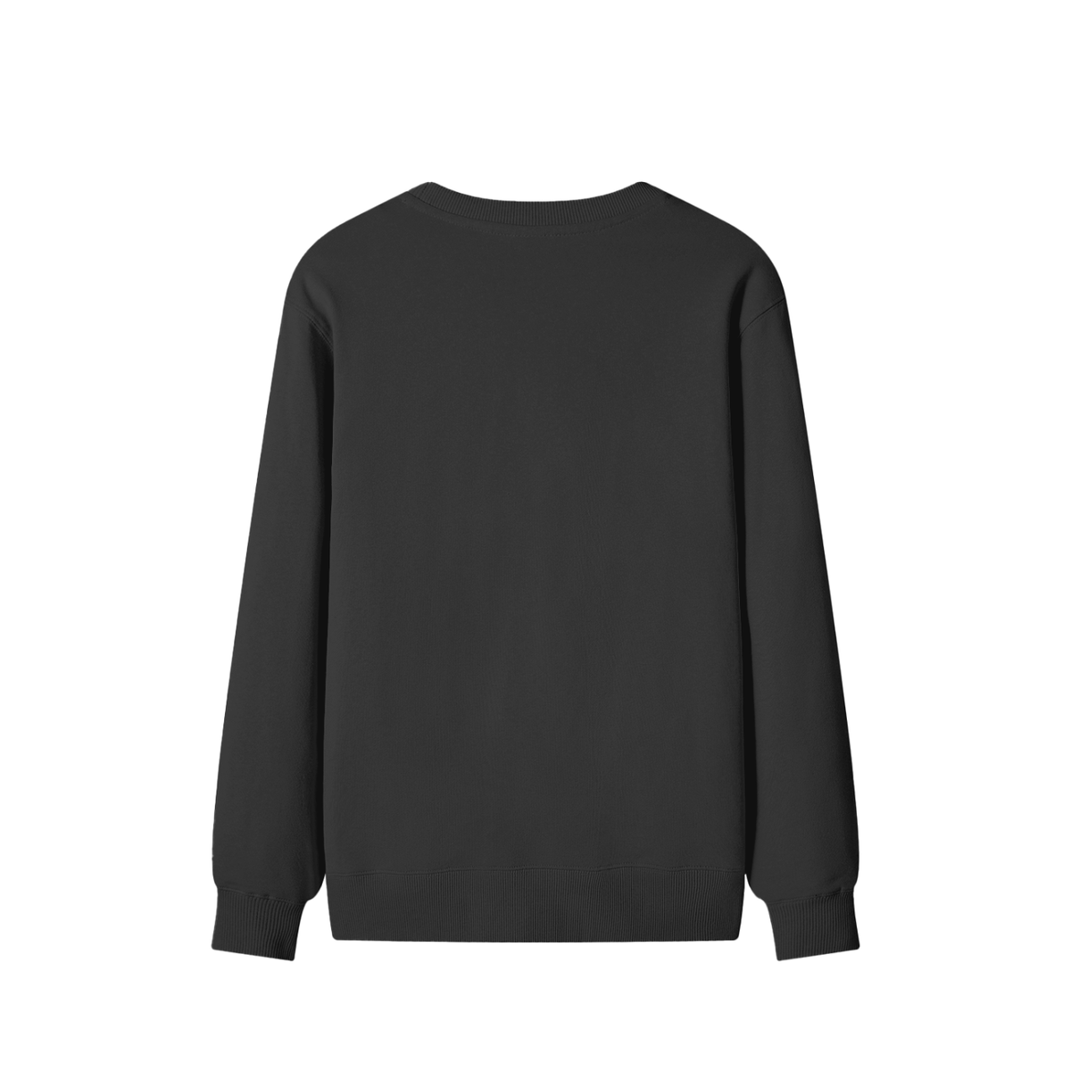 Classic Cotton Crew Sweatshirt in Classic Black, back