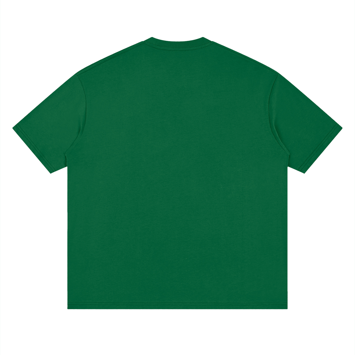 Oversized Drop Shoulder Tee in Green, back