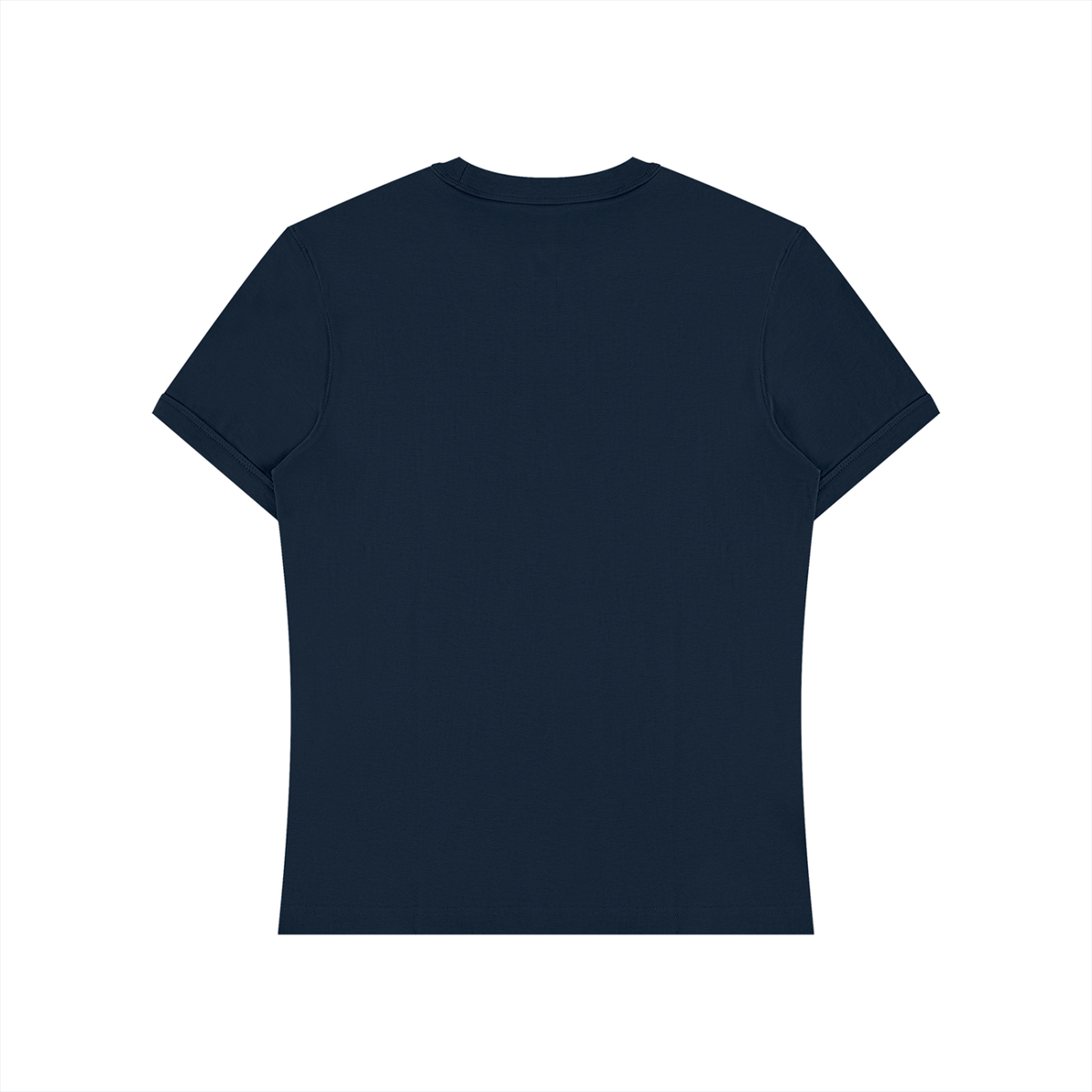 Slim Fit Stretch Tee in Navy, back