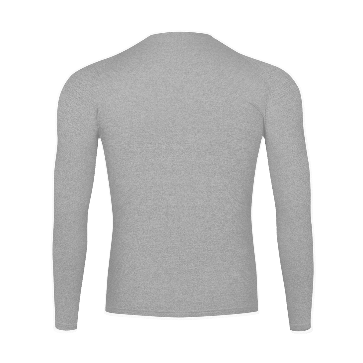 Long Sleeve Training Top in Flecking Grey, back