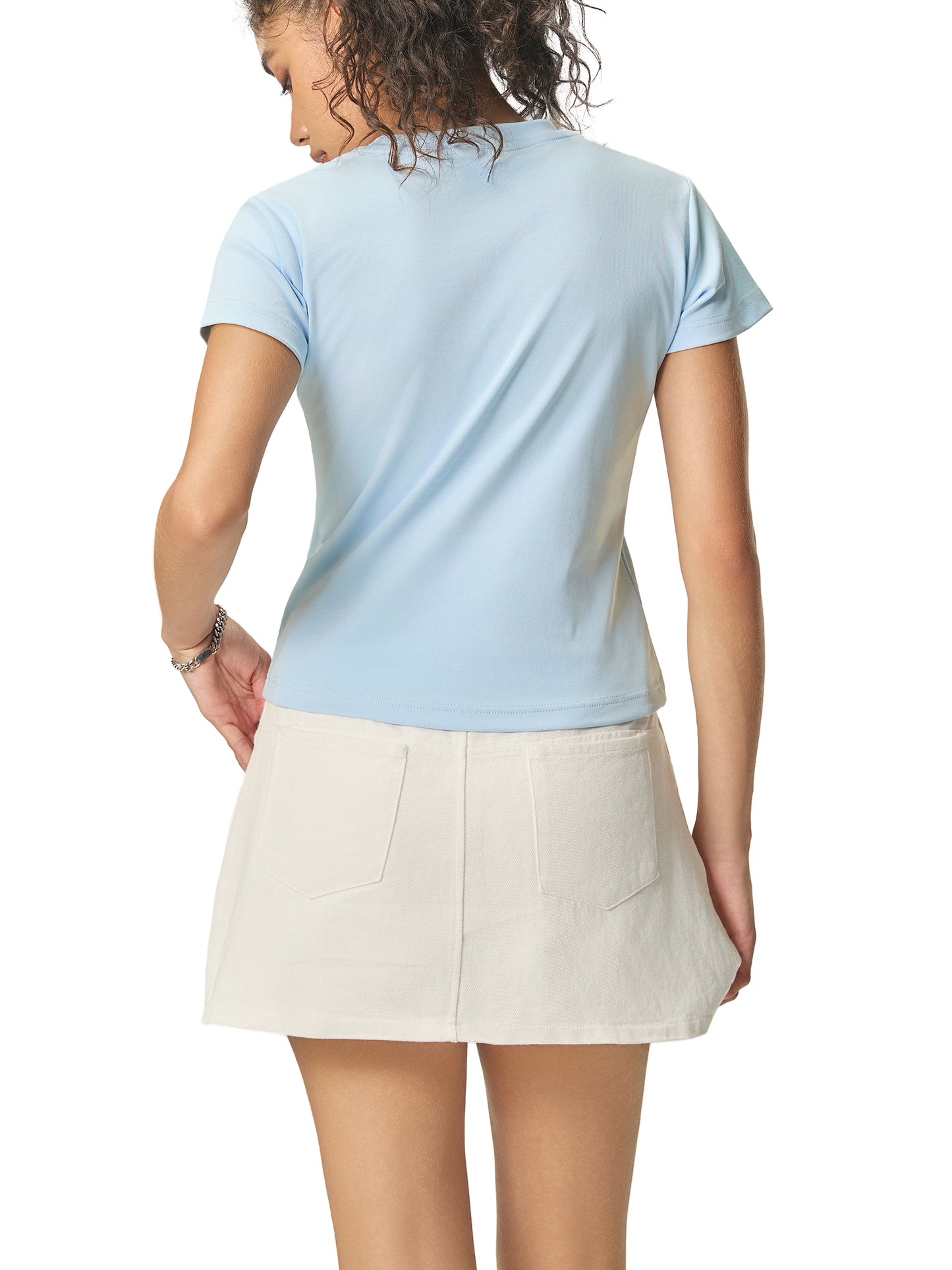 Essential Bodycon Crewneck T-Shirt